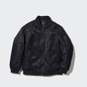 Uniqlo - Kids Black Bomber Jacket - Size 11-12Y
